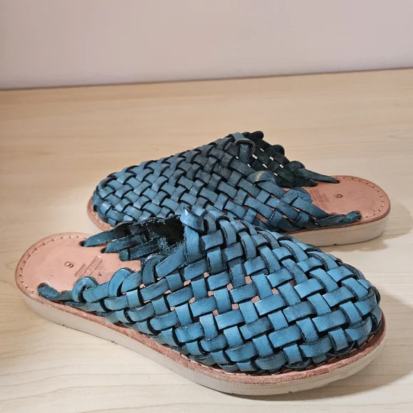 BRAND X Huaraches Mule Blue Turqouise Women's Size 6 - Picture 2 of 9